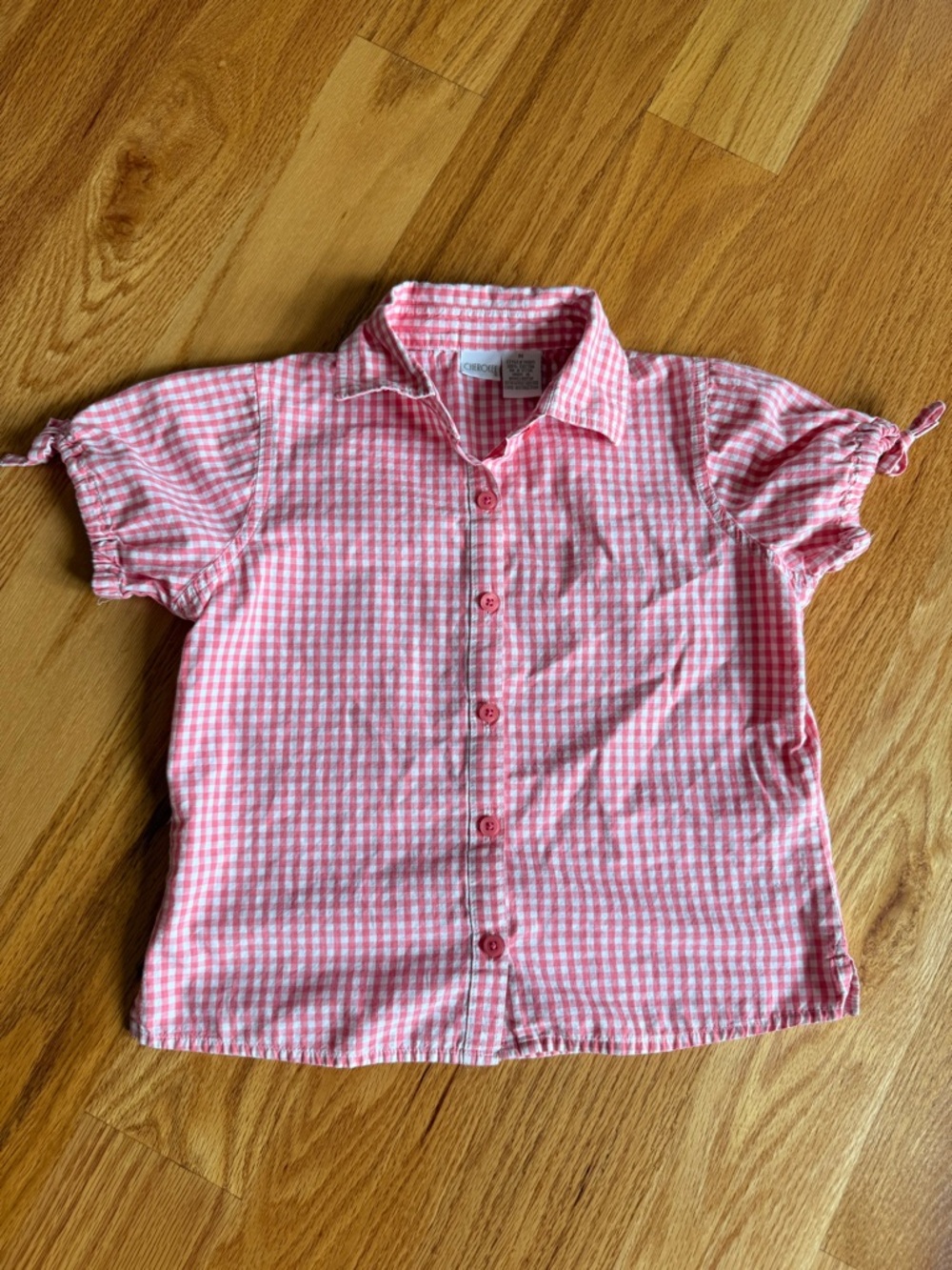 Y2K girls plaid top